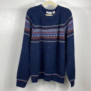 Brian Macneil Knitwear Wool Blend Crew Neck Pullover Sweater